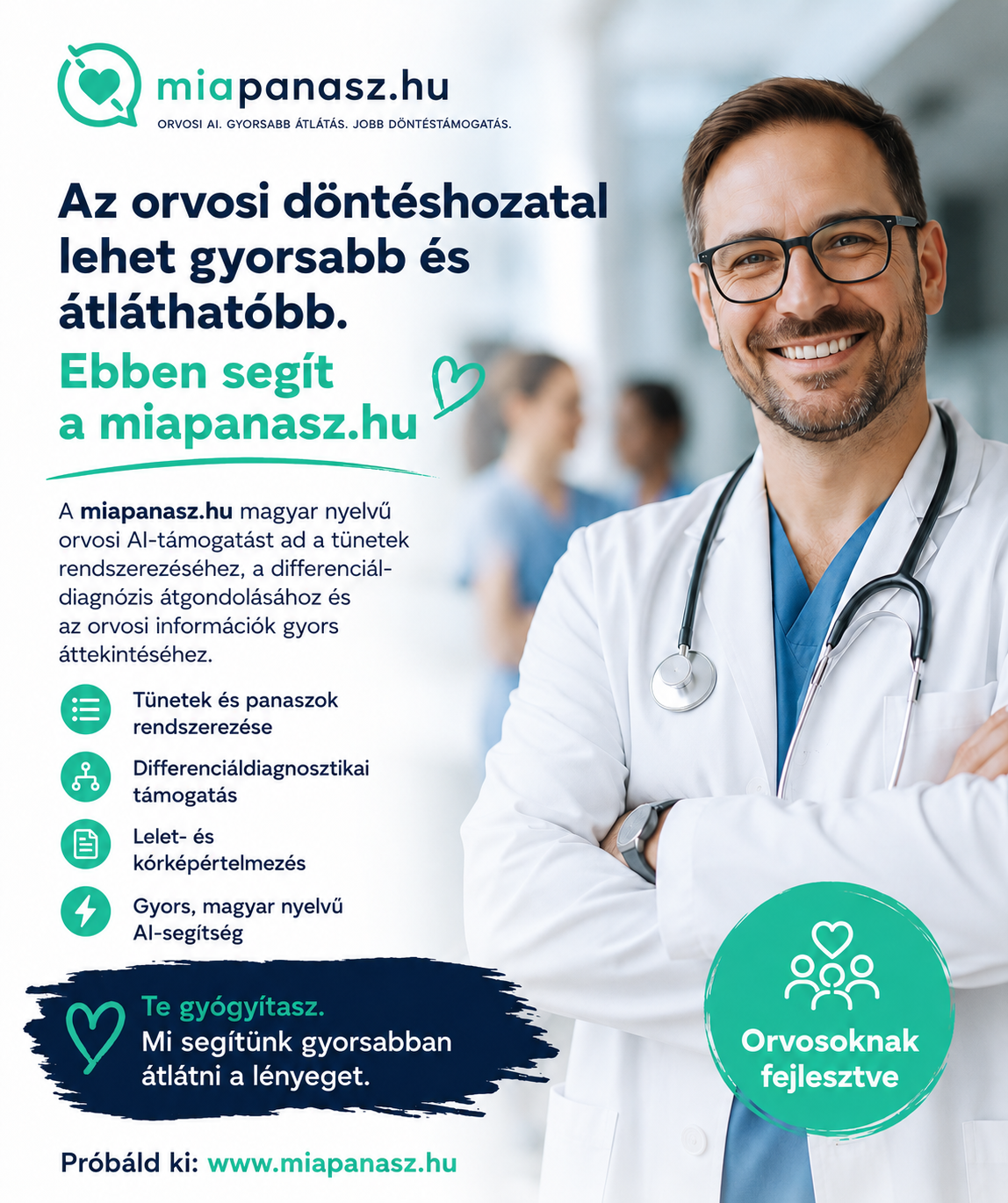 miapanasz.hu orvosi AI döntéstámogatás orvosoknak